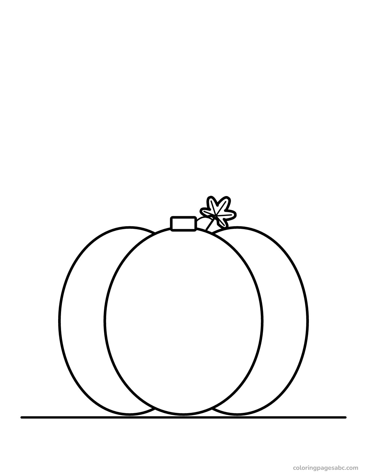 Big pumpkin to color online