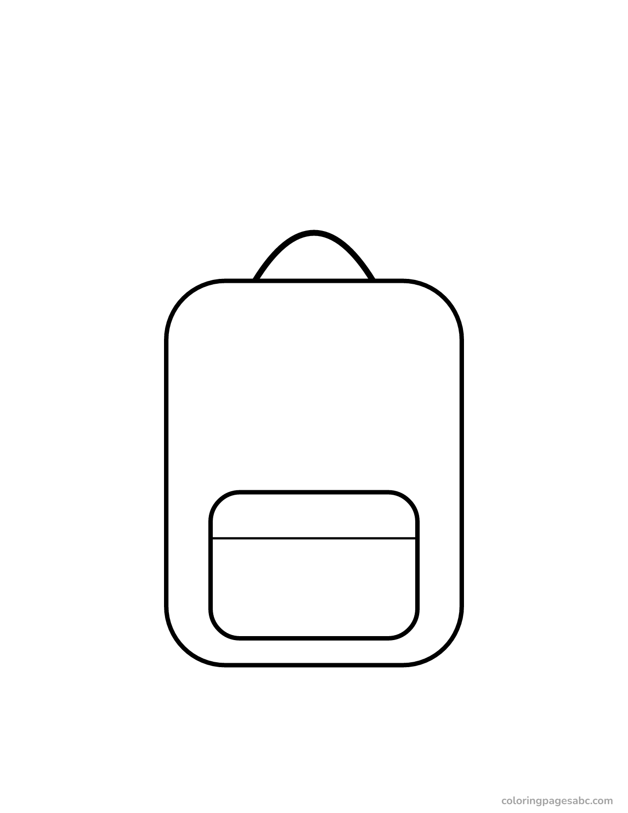 Easy big backpack with a front pocket for toddlers