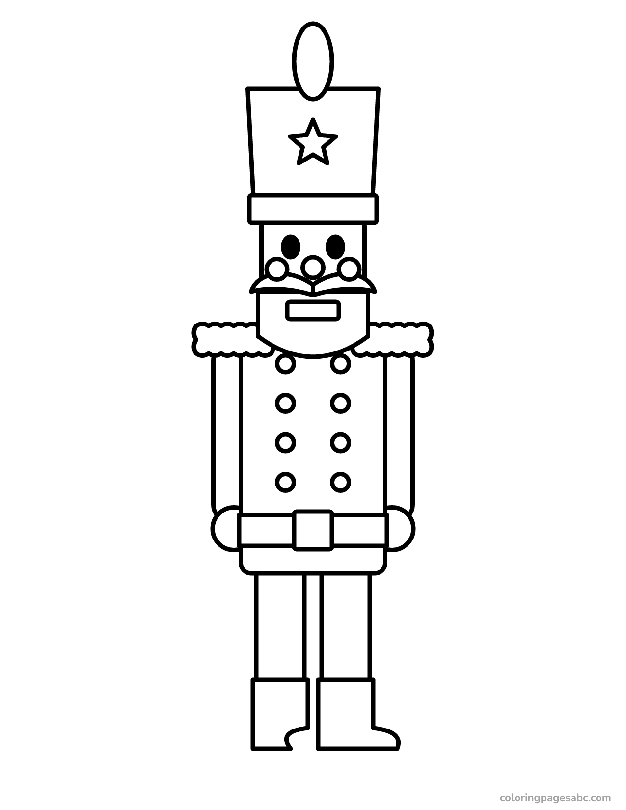 Easy nutcracker to color online