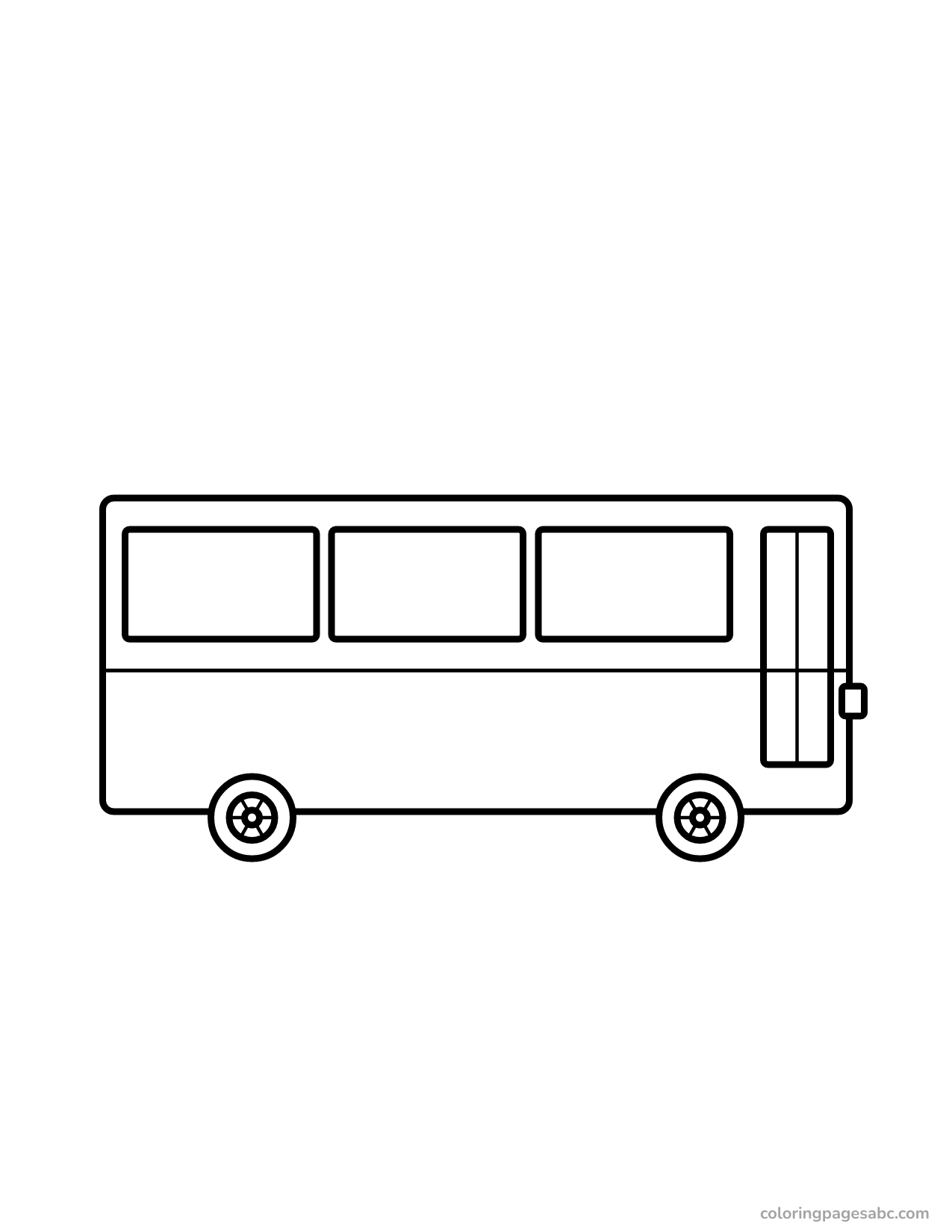 Easy big school bus with three windows for toddlers