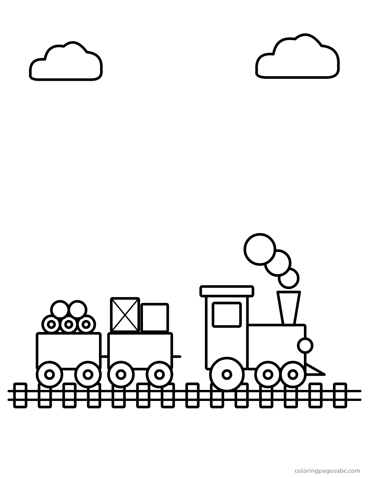 Freight train to color online