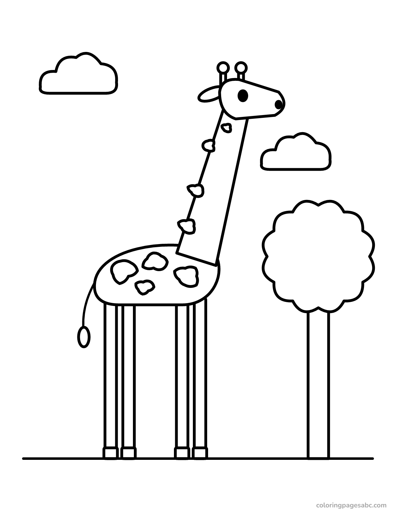 Giraffe to color online
