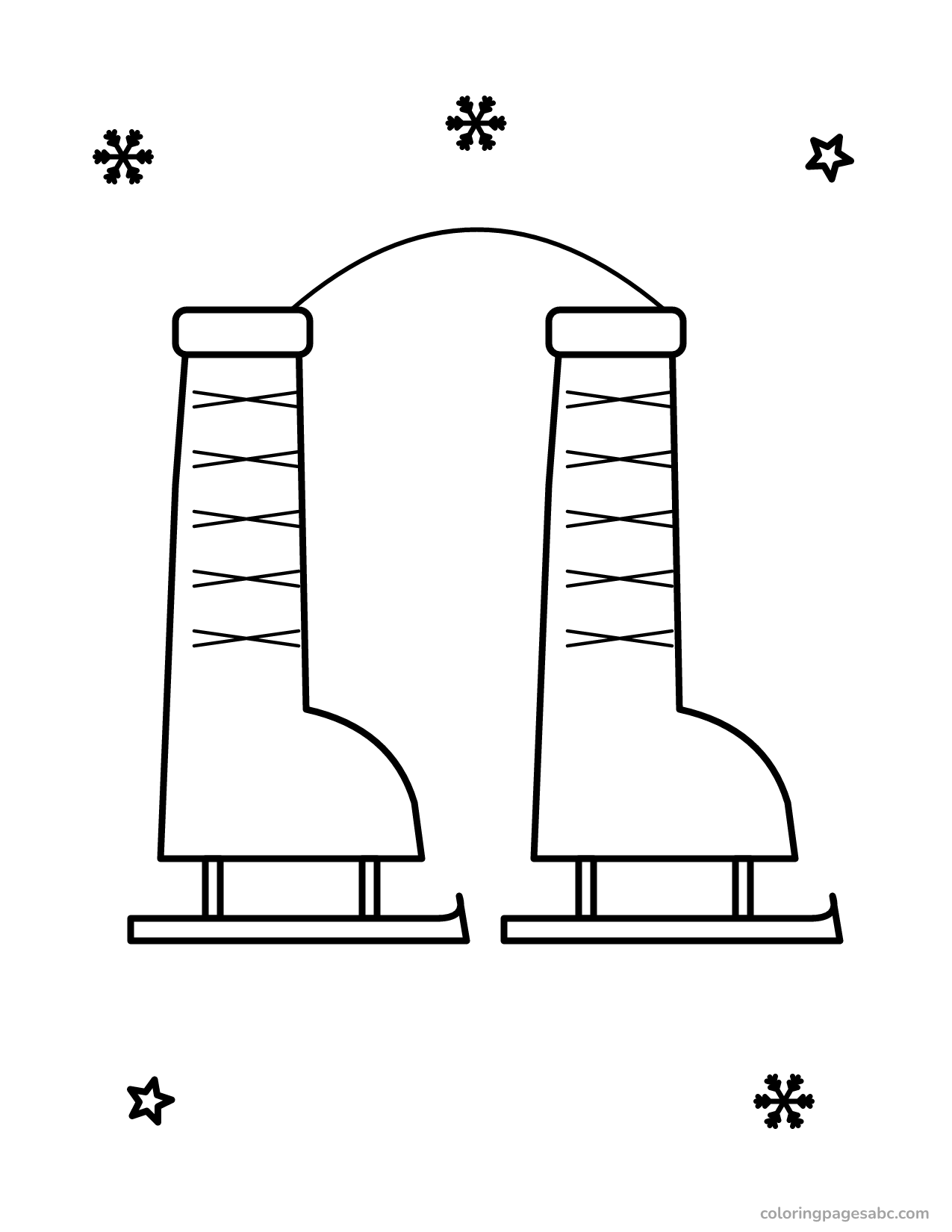 Ice skates to color online