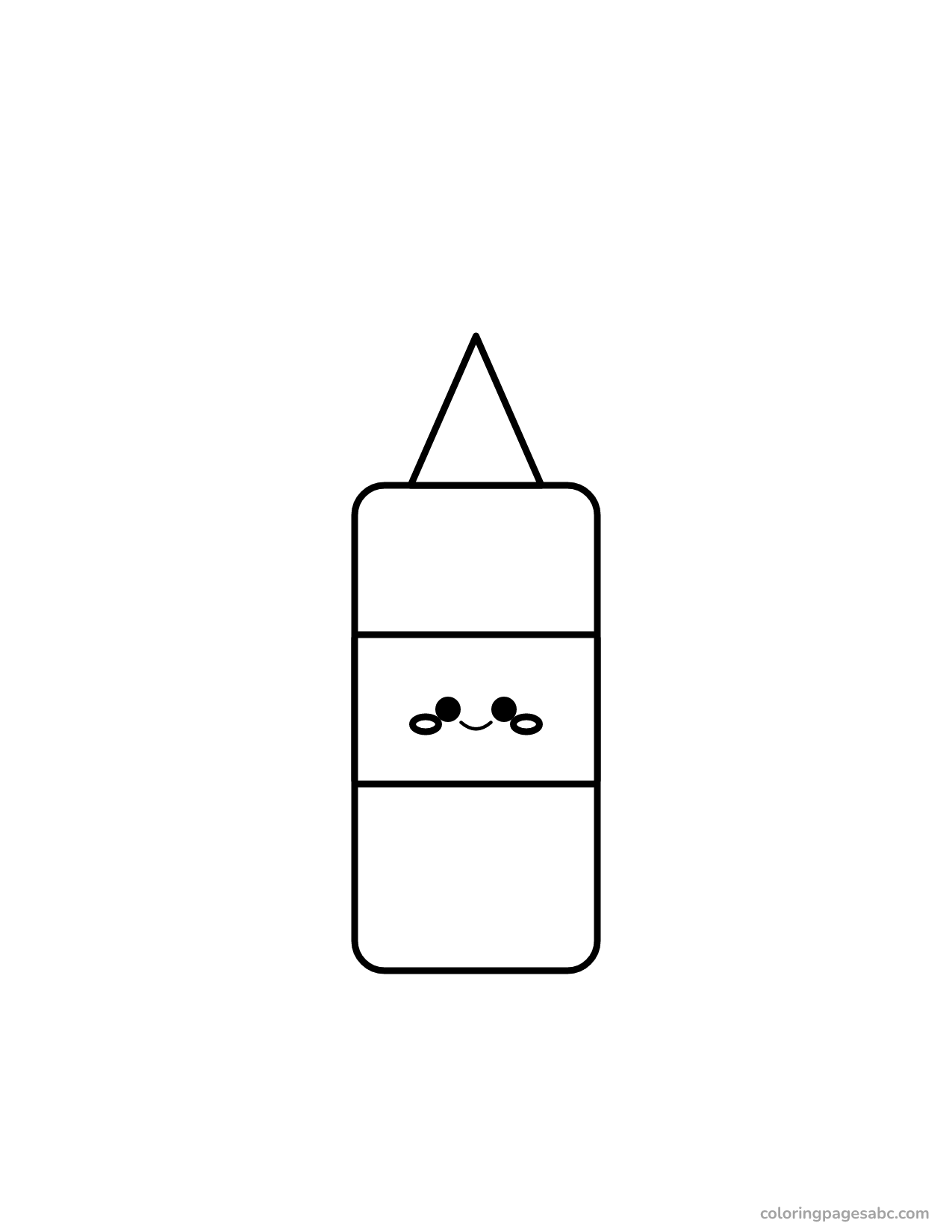 Kawaii glue bottle with a cute face on the label
