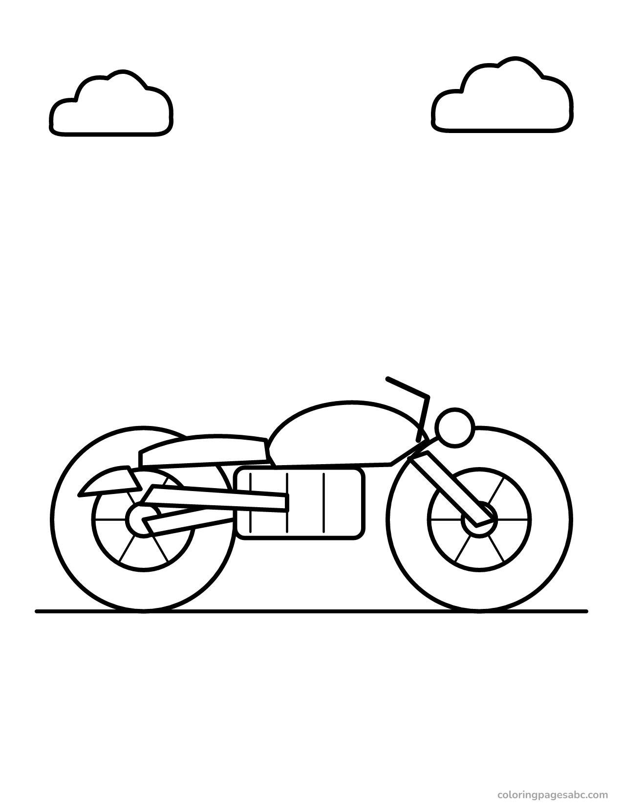 Motorcycle to color online
