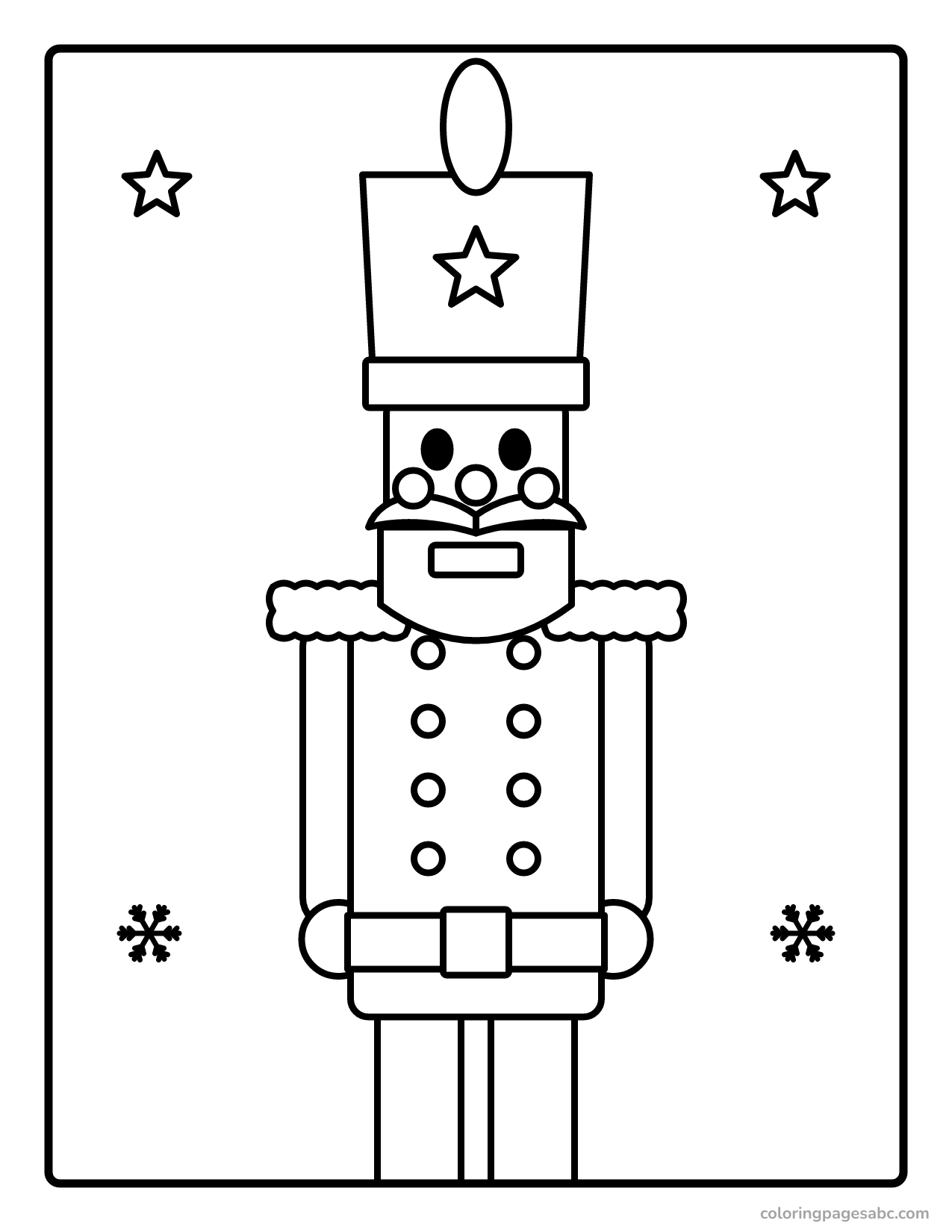 Nutcracker face to color online