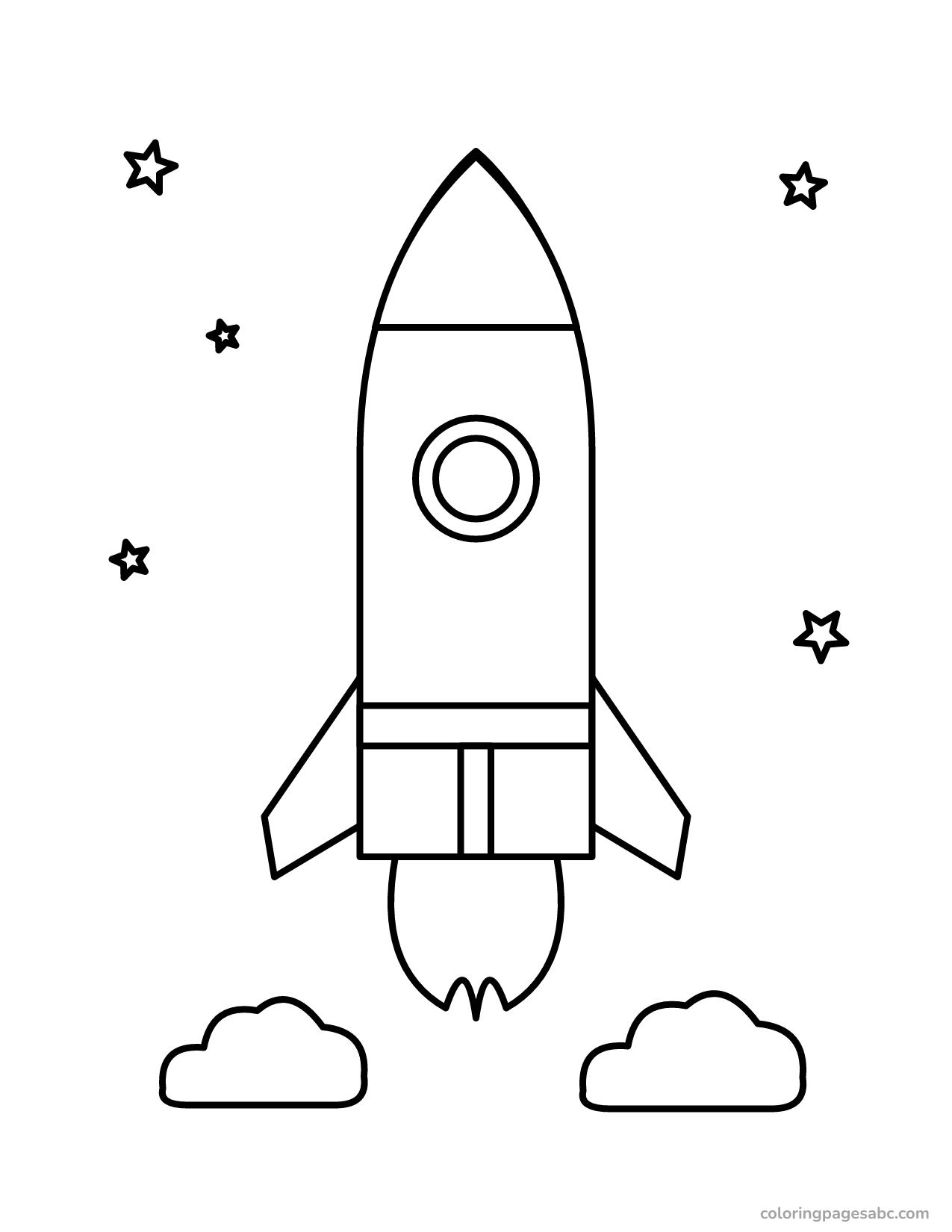 Rocket launch to color online