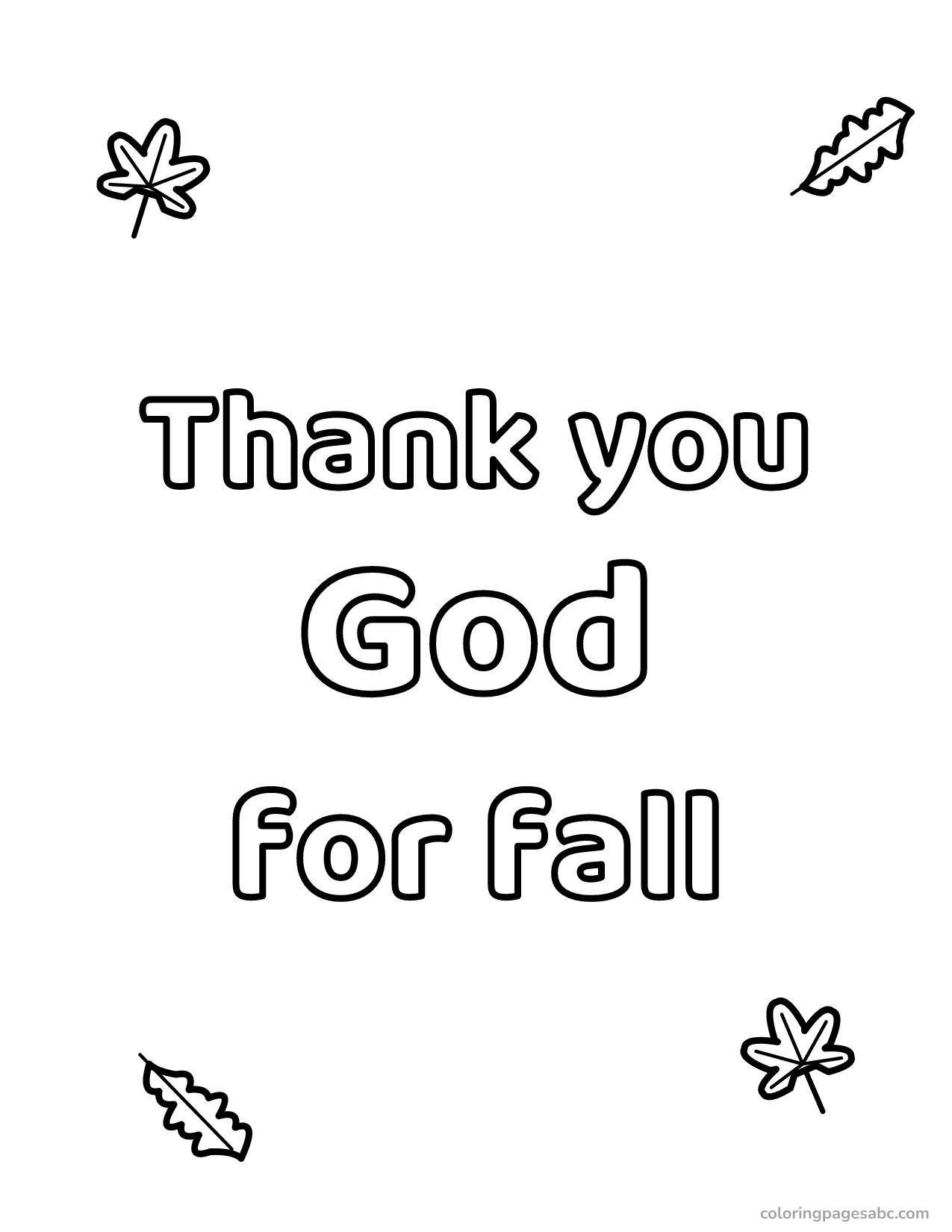 Thank you God for fall to color online