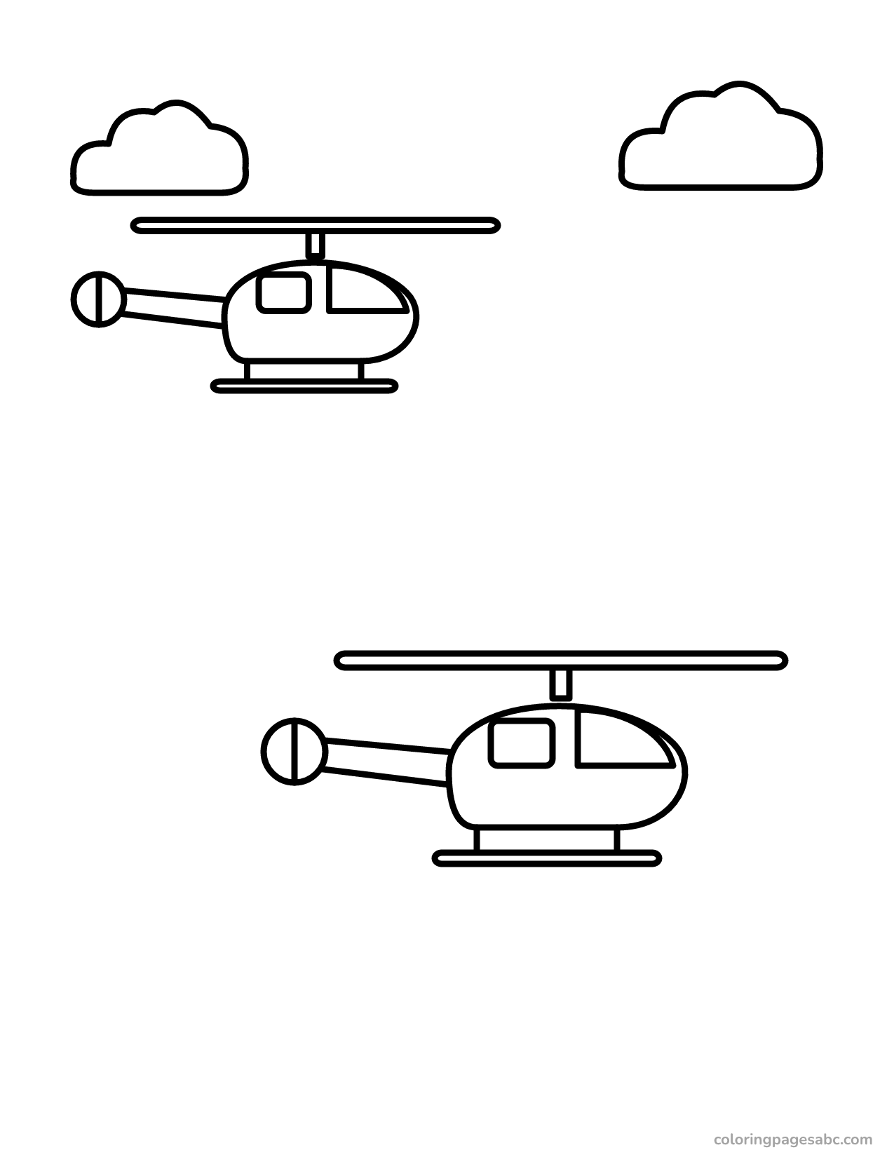 Two helicopters to color online